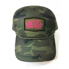 O&apos;Neill Mujers One Size Green Army Camo Trucker Hat Surfers Paradise  828422661155 eb-94594527